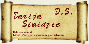 Darija Simidžić vizit kartica